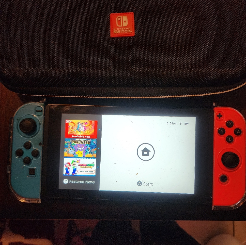 Nintendo Switch with travel case & charger